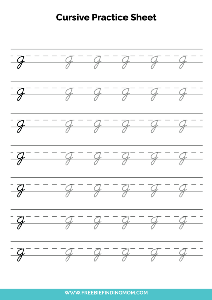 Cursive Alphabet Printable Worksheet