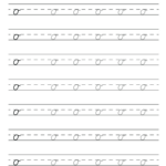 Free Printable Cursive Alphabet Practice Sheets: Lowercase O In Practice Cursive Alphabet Printable