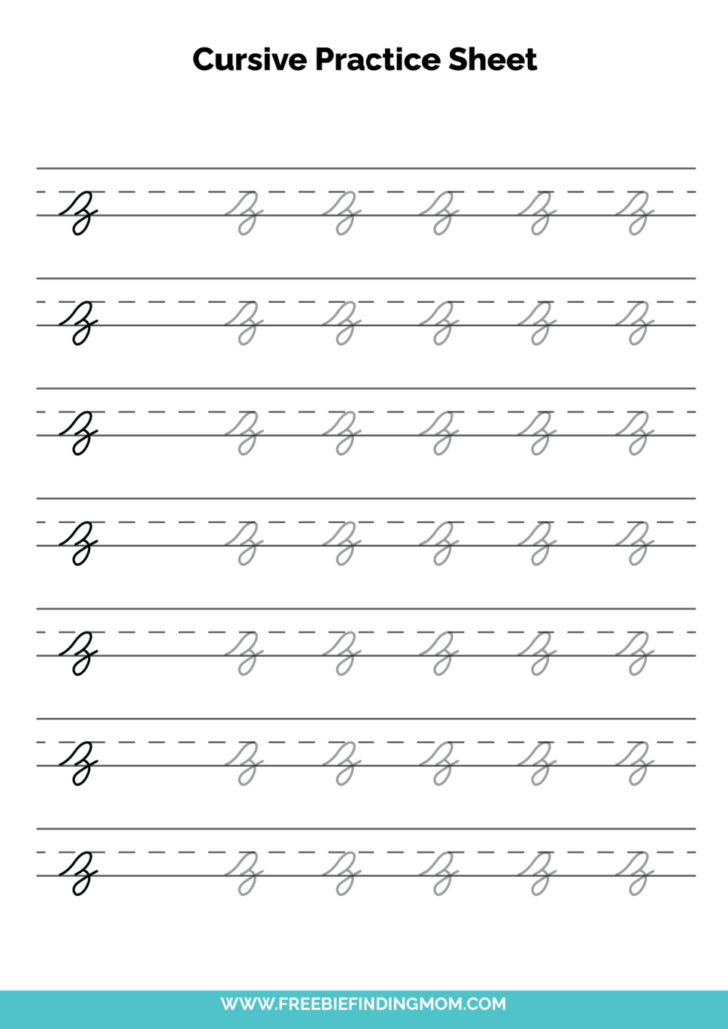 Printable Cursive Alphabet Worksheets