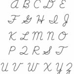 Free Printable Cursive Capital Letters Set With Regard To Cursive Alphabet Upper Case And Lower Case Printable