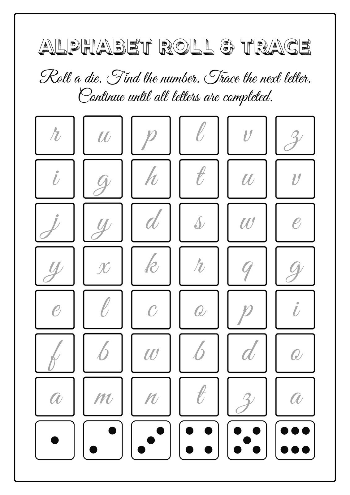 Free Printable Cursive Writing Worksheet Templates | Canva for Printable Cursive Alphabet Worksheet