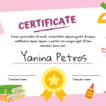 Free, Printable, Customizable Recognition Certificate Templates In I Know My Alphabet Certificate Free Printable