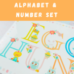 Free Printable Easter Alphabet (Letters & Numbers Regarding Printable Easter Alphabet Letters