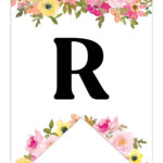 Free Printable Floral Alphabet Banner Letters   Lovely Planner In Printable Alphabet Letters Banner