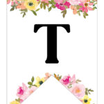 Free Printable Floral Alphabet Banner Letters   Lovely Planner Pertaining To Free Printable Alphabet Letters Banner