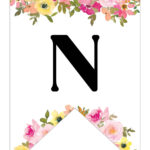 Free Printable Floral Alphabet Banner Letters   Lovely Planner Pertaining To Printable Floral Alphabet Letters