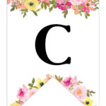 Free Printable Floral Alphabet Banner Letters   Lovely Planner Regarding Free Printable Floral Alphabet Letters