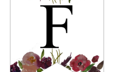 Free Printable Floral Alphabet Letters Banners intended for Floral Alphabet Letters Free Printable