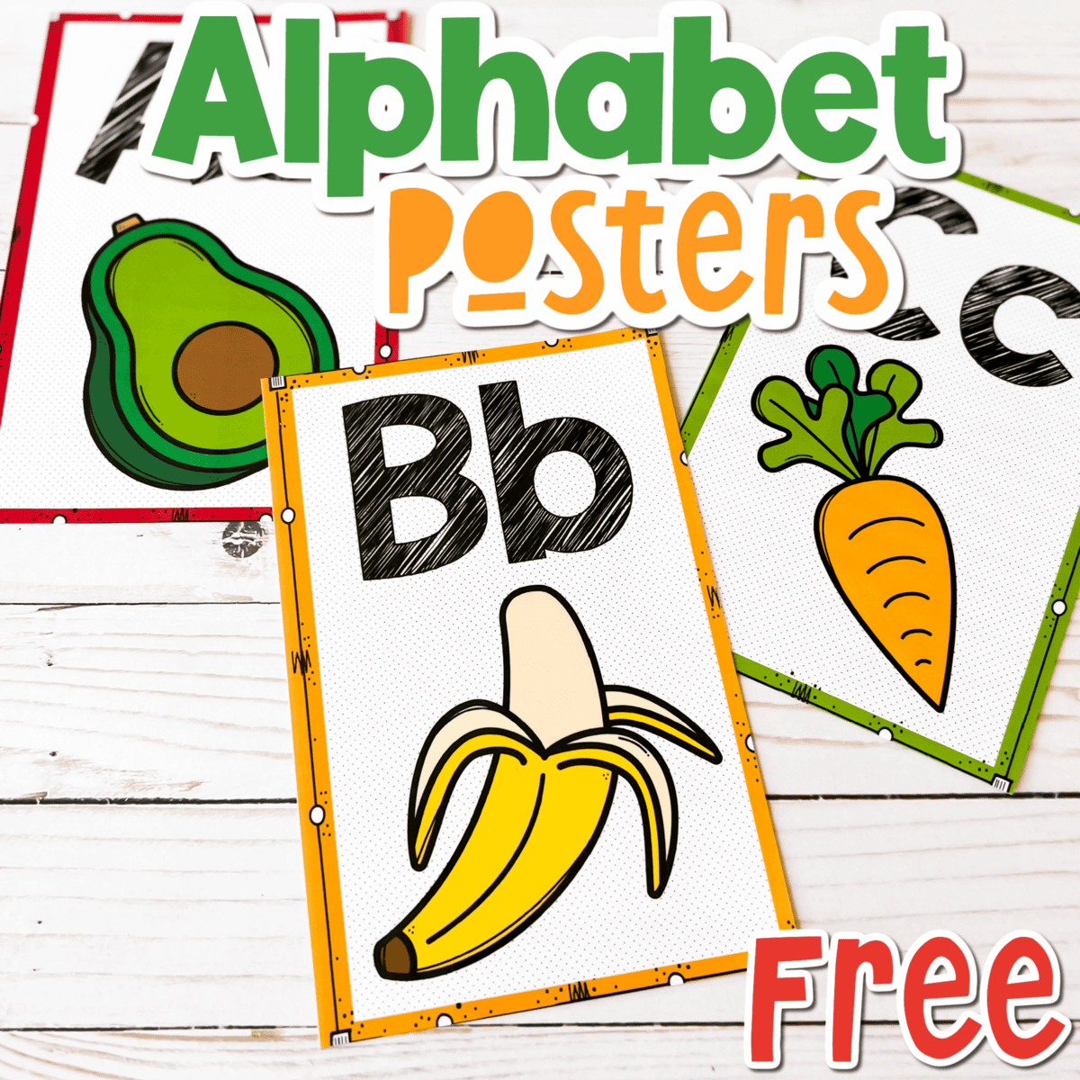 Free Printable Food Alphabet Posters For The Classroom with regard to Eating The Alphabet Printable