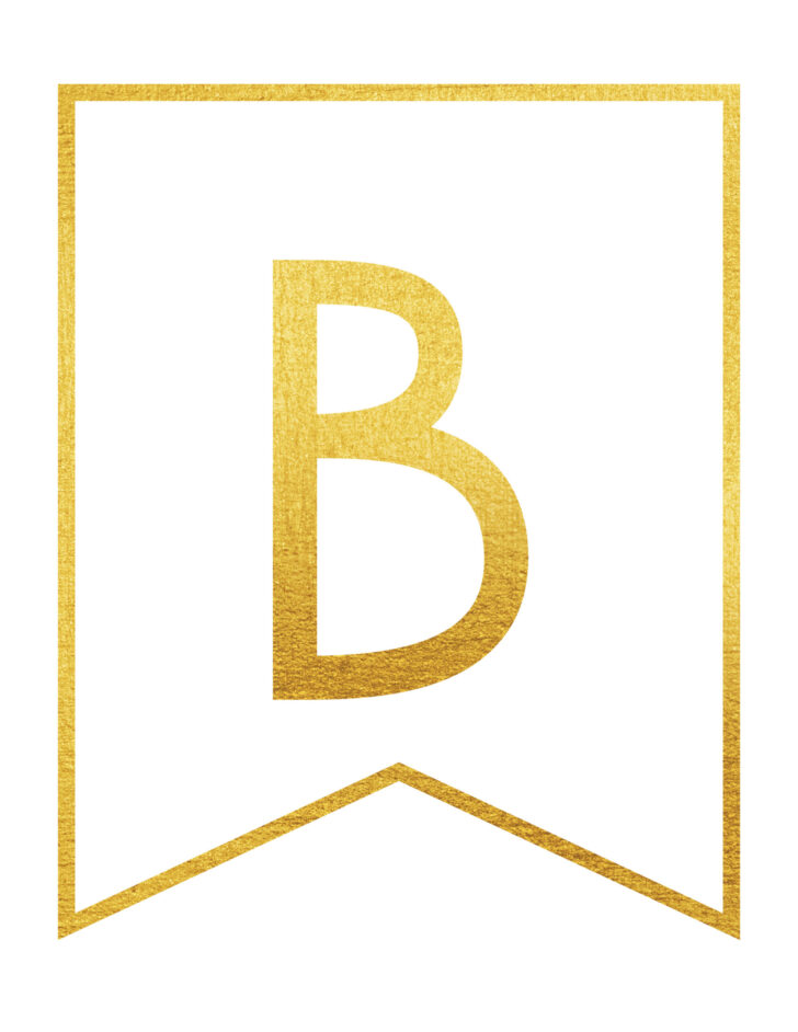 Free Printable Gold Alphabet Letters