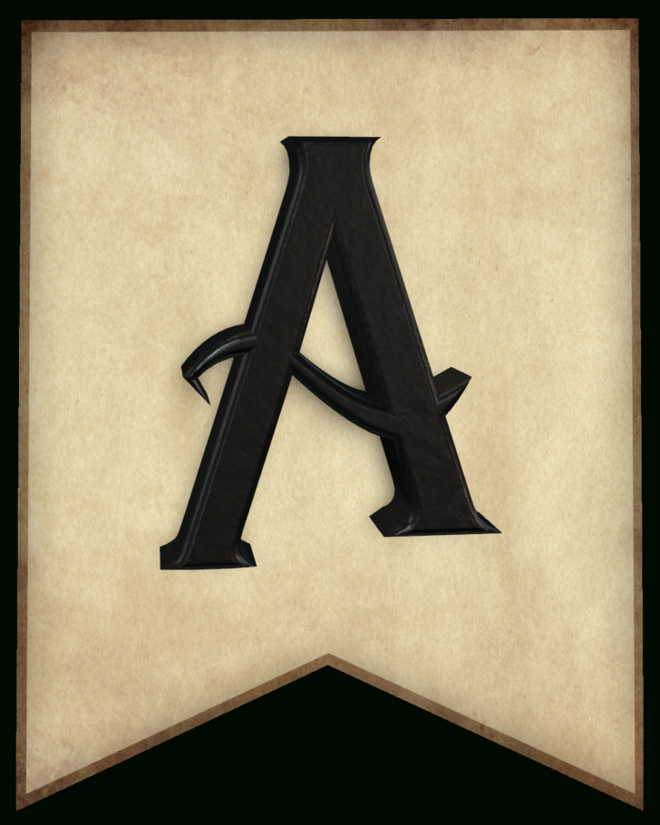 Printable Harry Potter Alphabet