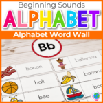 Free Printable Kindergarten Word Wall With Regard To Printable Alphabet Letters With Pictures For Word Wall