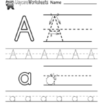 Free Printable Letter A Alphabet Learning Worksheet For Preschool Intended For Preschool Learning Alphabet Printable