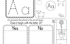 Free Printable Letter A Beginning Sounds Phonics Worksheet For intended for Free Printable Alphabet Phonics Worksheets