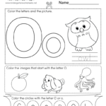 Free Printable Letter O Coloring Worksheet For Printable Alphabet Letter O
