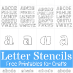 Free Printable Letter Stencils For Crafts For Small Alphabet Stencils Printable