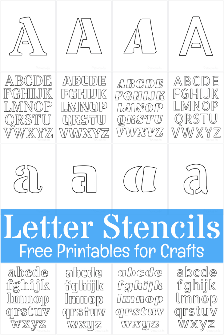 4 Inch Alphabet Stencils Printable