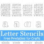 Free Printable Letter Stencils For Crafts With Regard To Free Printable Alphabet Stencils Templates
