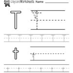 Free Printable Letter T Alphabet Learning Worksheet For Preschool Inside Printable Alphabet Letter T