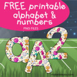 Free Printable Letters / Numbers Archives   Make Breaks Throughout Alphabet Letters And Numbers Printable