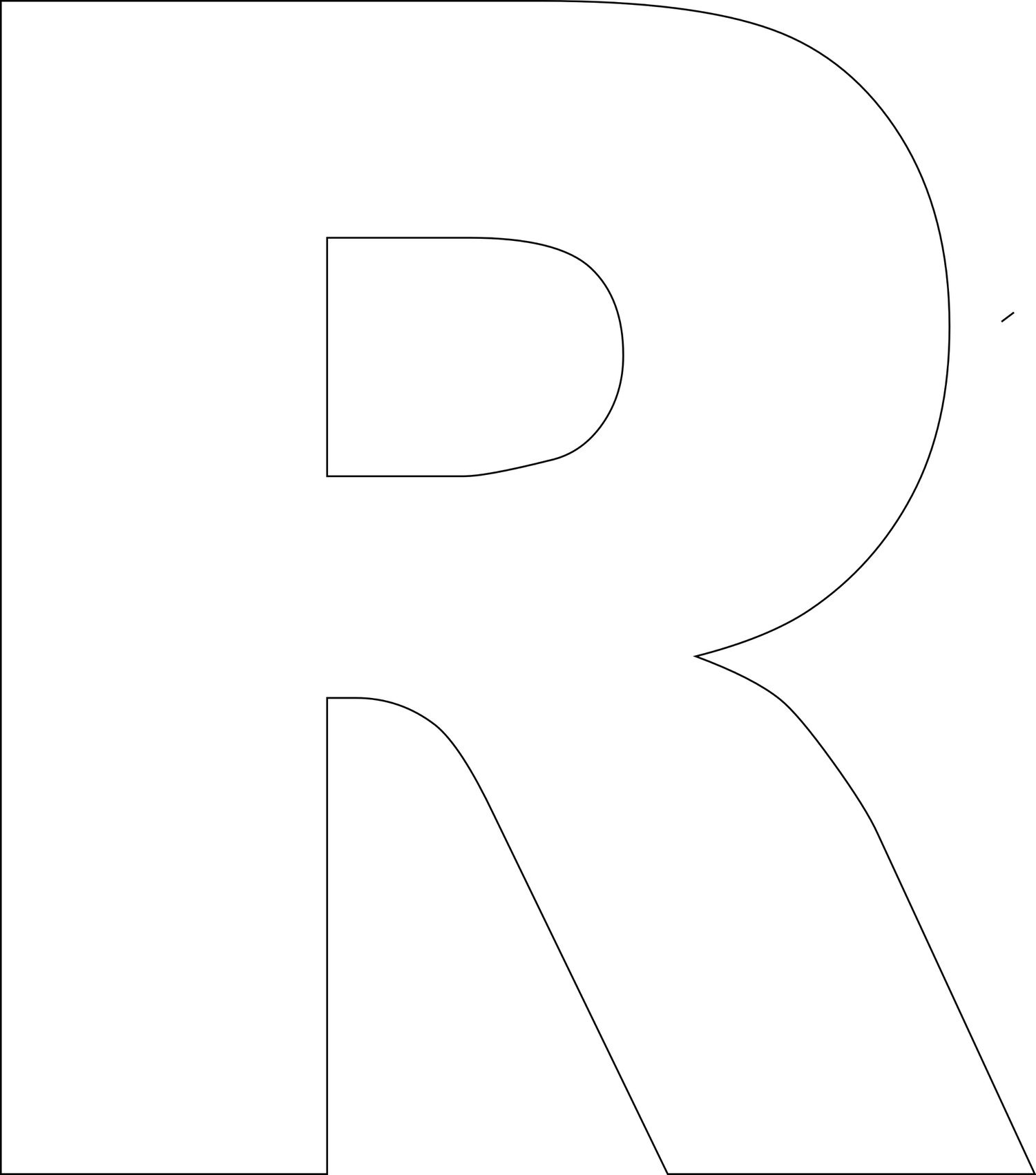 Free Printable Letters Template: Uppercase Alphabet for Free Printable Large Alphabet Letters