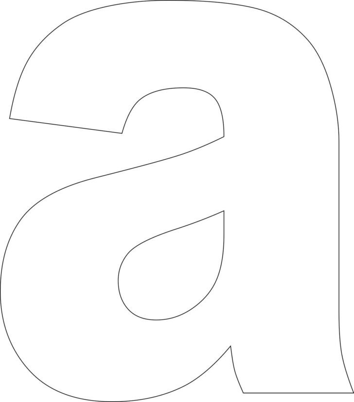 Large Printable Lower Case Alphabet Letters