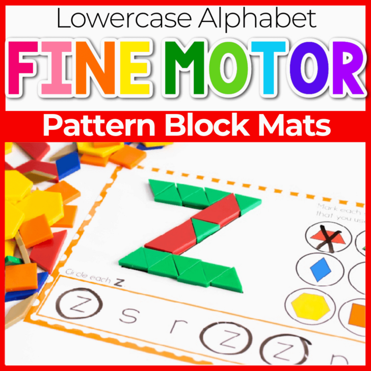 Free Alphabet Pattern Block Printable