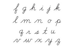 Free Printable Lowercase Cursive Alphabet regarding Printable Alphabet Cursive Letters