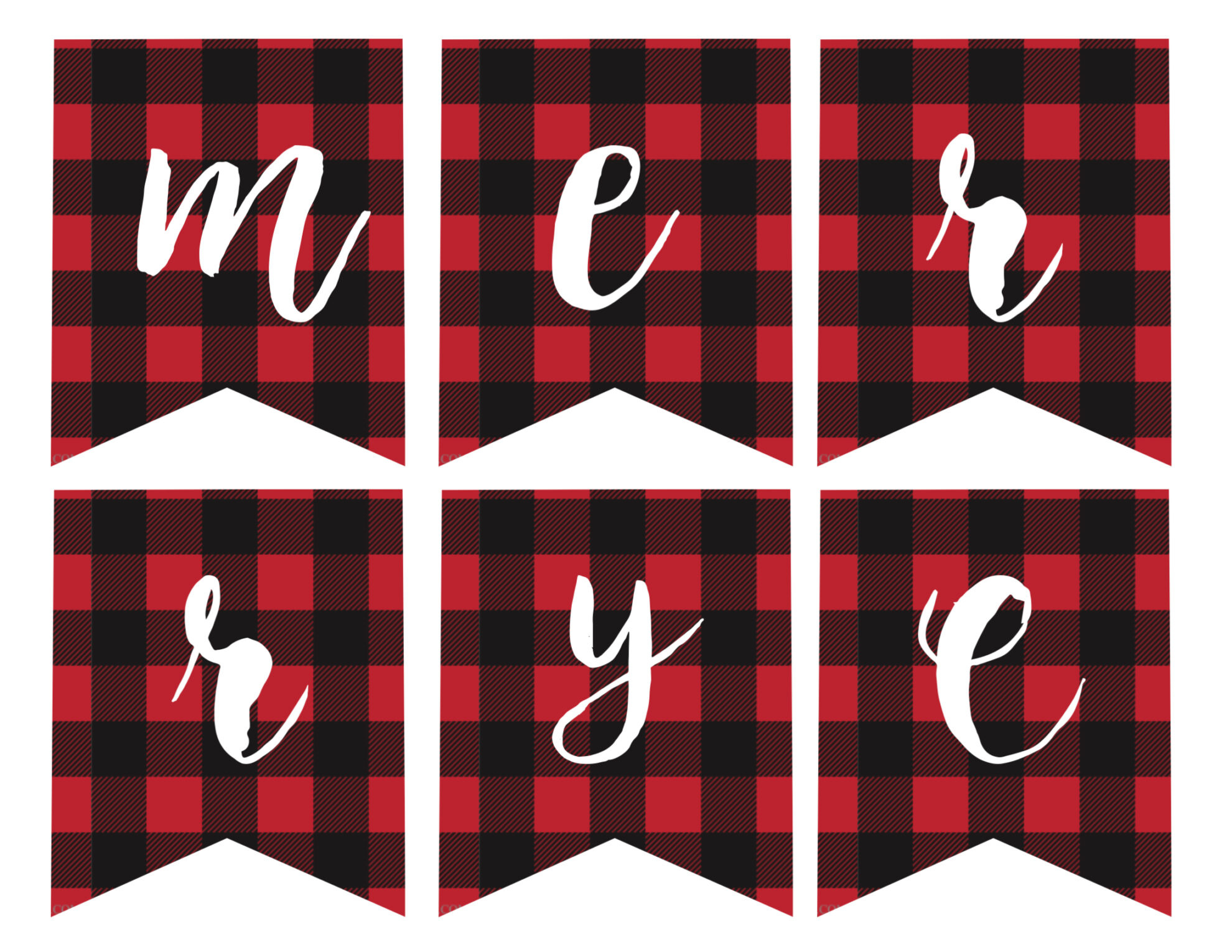 Free Printable Merry Christmas Banner - Paper Trail Design for Banner Cut Out Christmas Alphabet Letters Printable