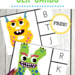 Free Printable Monster Alphabet Clip Cards For Preschoolers Intended For Free Printable Monster Alphabet