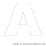 Free Printable Stencil Letters   Stencil Letters Org For 12 Inch Printable Alphabet Letters