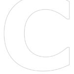 Free Printable Stencil Letters   The Letter "C" For Free Printable Large Alphabet Stencils