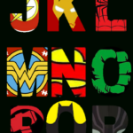 Free Printable Superhero Alphabet Letters   Party With Unicorns For Superhero Alphabet Letters Printable