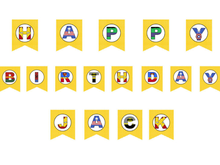 Superhero Alphabet Printable Free