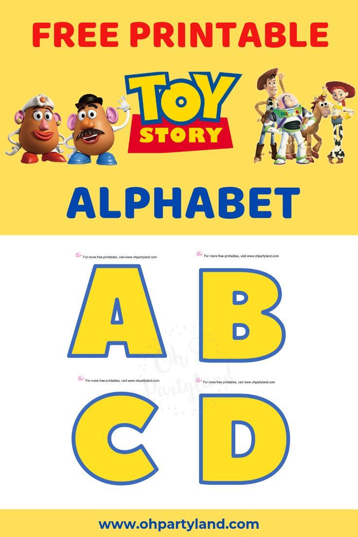 Free Printable Toy Story Alphabet for Printable Toy Story Alphabet Letters