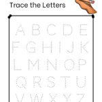 Free Printable Trace The Letters Worksheet • Teacha! For Free Printable Traceable Alphabet