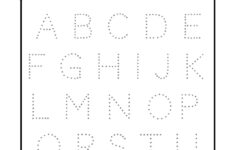 Free Printable Trace The Letters Worksheet • Teacha! intended for Printable Traceable Alphabet Letters