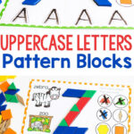 Free Printable Uppercase Alphabet Pattern Block Templates Throughout Free Alphabet Pattern Block Printable