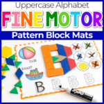 Free Printable Uppercase Alphabet Pattern Block Templates Throughout Free Alphabet Pattern Block Printable