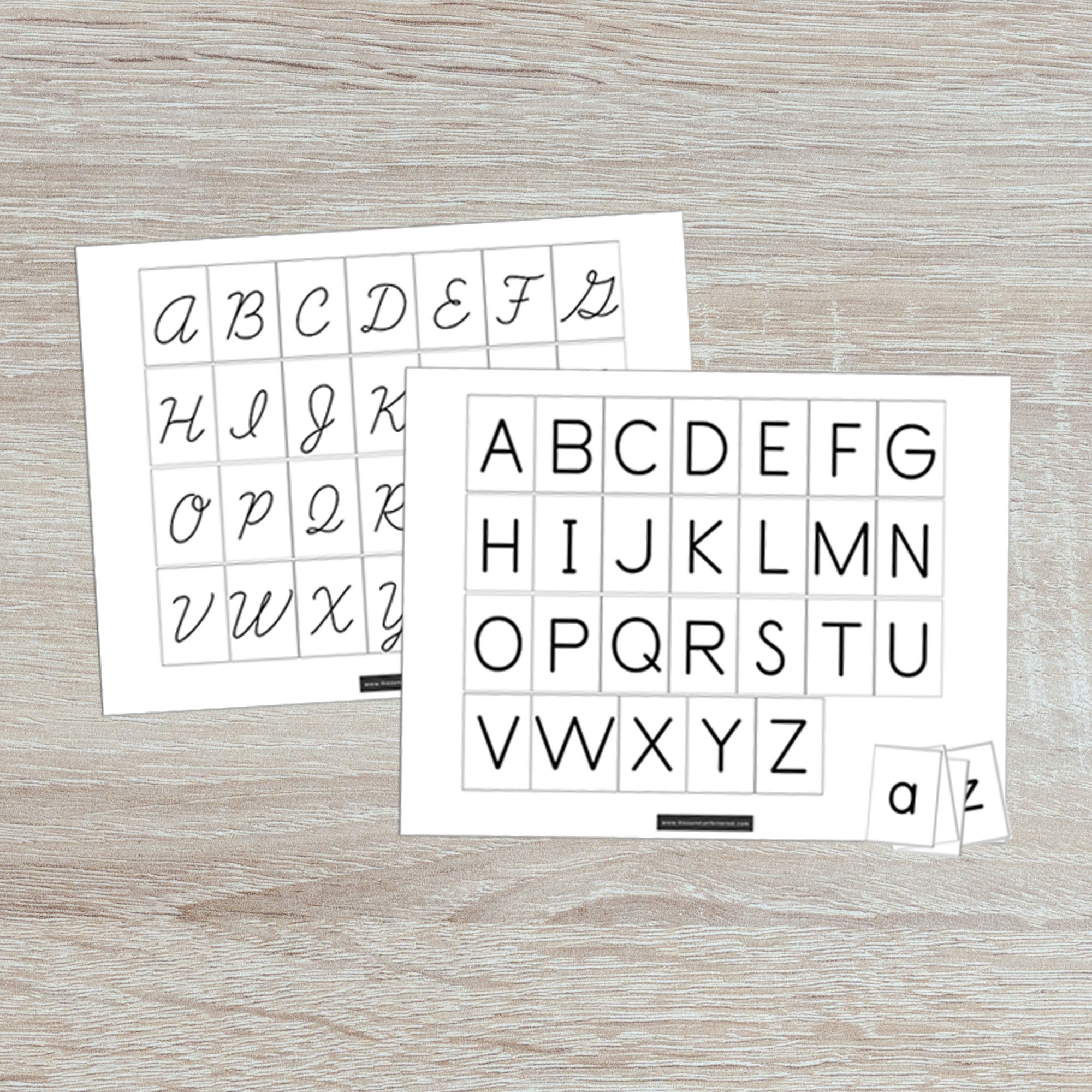 Free Printable: Uppercase And Lowercase Matching Alphabet Mats inside Free Printable Alphabet Letters Upper and Lower Case