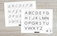Free Printable: Uppercase And Lowercase Matching Alphabet Mats intended for Cut Out Free Printable Alphabet Letters Upper and Lower Case