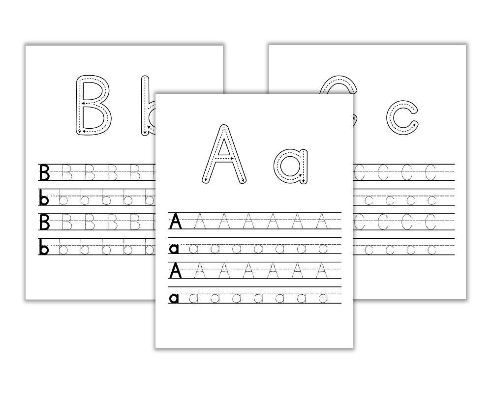 Free Printable Uppercase &amp;amp; Lowercase Letters Worksheets - The in Alphabet Practice Sheets Printable Free