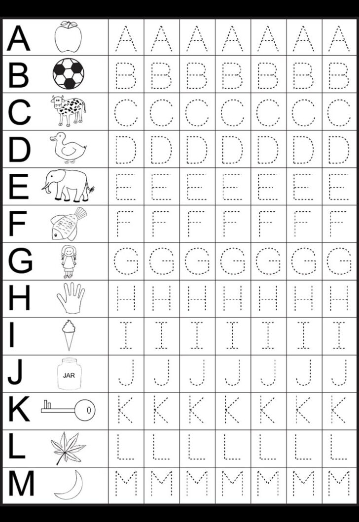 Free Printable Alphabet Worksheets For Kindergarten