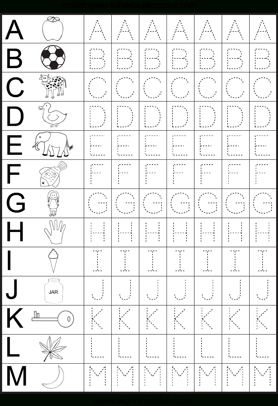 Free Printable Worksheets – Worksheetfun / Free Printable within Learn To Write Alphabet Printable