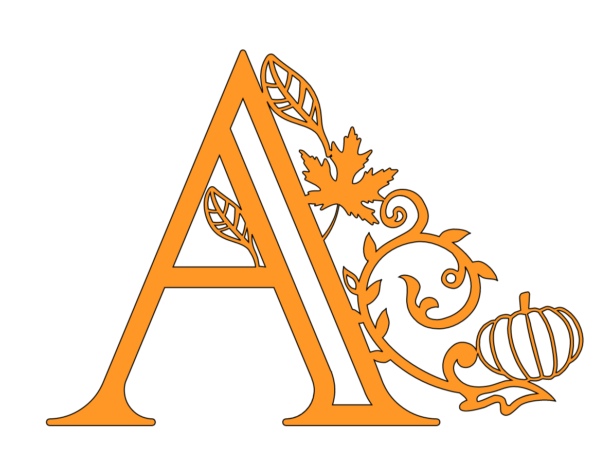 Free Svg Autumn/Fall Alphabet Letters For Cricut Extraordinary Chaos intended for Printable Fall Alphabet Letters