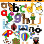 Free Uppercase And Lowercase Letter Crafts Throughout A To Z Alphabet Crafts Printable Free