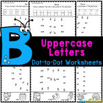 Free Uppercase Letters Alphabet Dot To Dot A To Z Pdf Worksheets In Printable Dot To Dot Alphabet