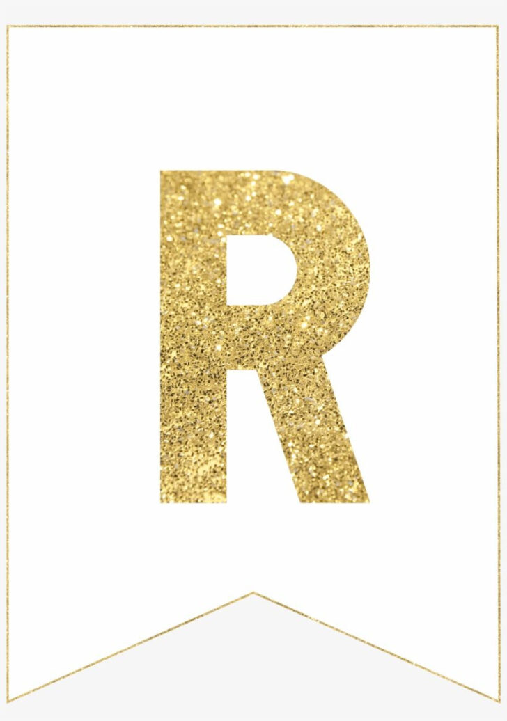 Gold Alphabet Letters Printable