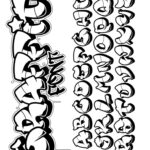 Graffiti Alphabet Font Illustration   3D Typography Featuring A Regarding Free Printable Graffiti Alphabet