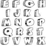 Graffiti Alphabet : Letters A Z Caveman Design Throughout Graffiti Alphabet Styles Printable